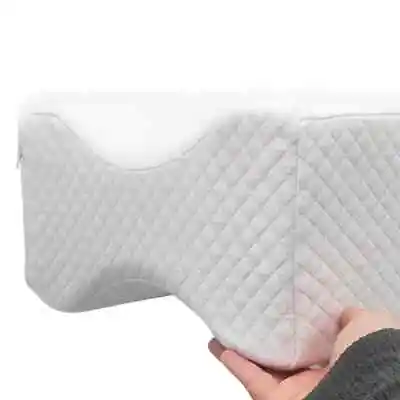 Memory Foam Knee Pillow For Sleep Posture Hip And Joint Pain Orthopedic Support • £6.49
