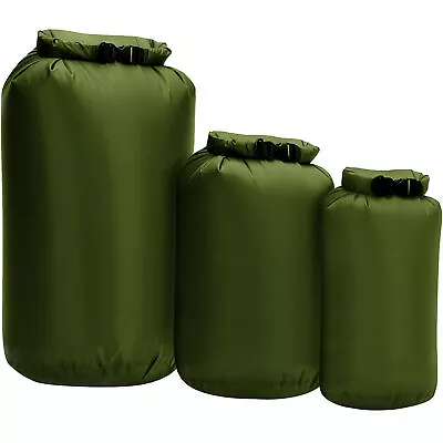 3pcs Waterproof Dry Bag Roll  Dry Sack For Kayaking Boating Fishing K1H1 • $28.18