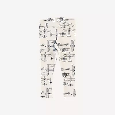 Kate Quinn Classic Skinny Legging Vintage Airplane 18-24m Org Cotton Interlock • $9.95