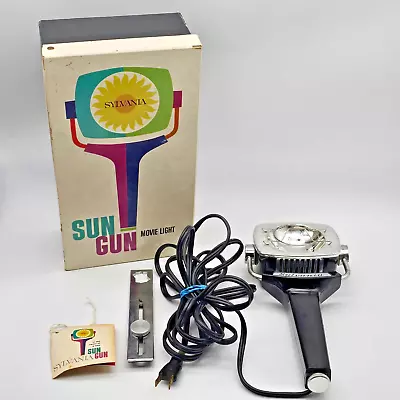 VTG Sylvania Sun Gun Movie Camera Light SG-50 (Original Box No Bulb Untested) • $24.99