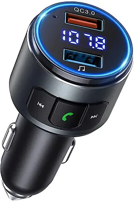 Virfine Bluetooth FM Transmitter Car Bluetooth Quick Charge Hands Free MP3 • $12.34