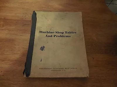 Vintage Schenectady High School Vocational - Technical School Machine Shop Table • $10.19