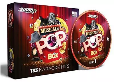 Zoom Karaoke Musicals Pop Box Party Pack - 6 CD+G Box Set - 133 Songs • £9