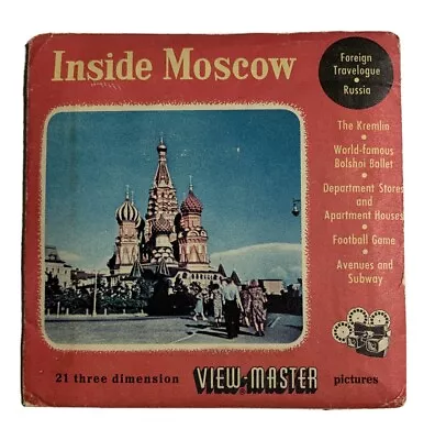 View-Master INSIDE MOSCOW - Belgium Edition - 2820 ABC - 3 Reel Set • $20