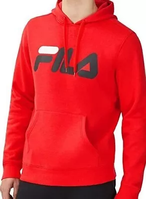 FILA Unisex Sweatshirt Kangaroo Pocket RED Hoodie - NEW • $18.99