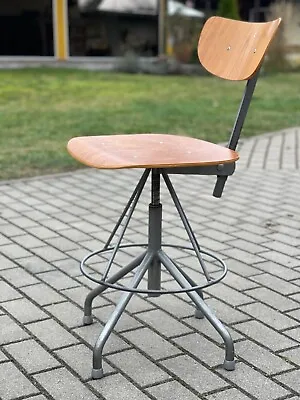 Rare!! Mid-Century Industrial Style Chair  Åry  'Stålmöbler AB' Nybro • $250