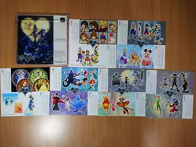 BOOK Kingdom Hearts - Calendar 2002-2003 SQUARE ENIX PROMO SONY PLAYSTATION 2 • $18