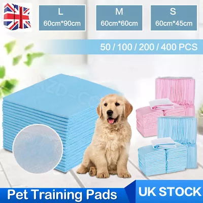 £21.99 • Buy 50/100/200 Large Puppy Training Pads Toilet Pee Wee Mats Pet Dog Cat Absorbent