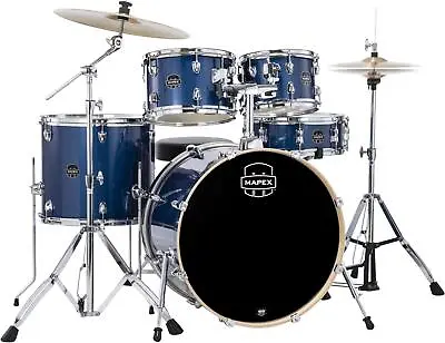 Mapex Venus 5-piece Rock Complete Drum Set - Blue Sky Sparkle • $699