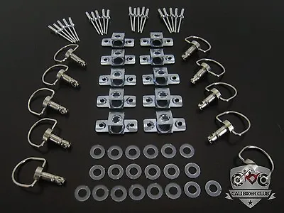 Race Fasteners Quick Release 1/4 Turn Fairing Fastener 14mm Stainless Or Black • $19.99