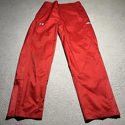 Under Armour Cold Gear Infrared Snow Pants Mens Large Red Storm Polyester • $31.99