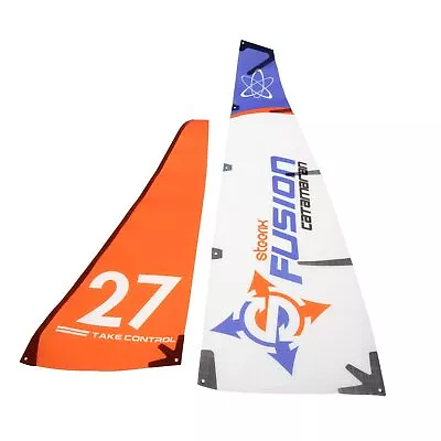 Main And Jib Sail Set For Steerix Fusion Micro Catamaran RC Sailboat • $12.99