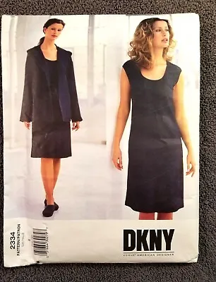 Vogue American Designer Series: DKNY Classic Dress/jacket UNCUT 2334 Size 8 • $1.99