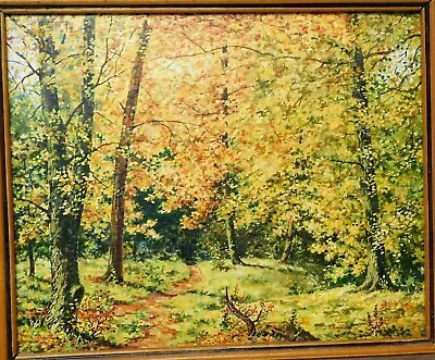 Vintage Russian Pointalist Oil Painting Signed Mystery Artist • $395