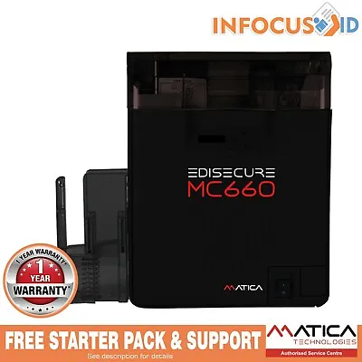 £5214.99 • Buy Brand New Matica MC660 Retransfer Dual Sided ID Badge Printer With Starter Pack