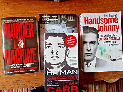 £17 • Buy 4 Mafia Cosa Nostra BOOKS Murder Machine Johnny Rosselli Boston New York H'Wood