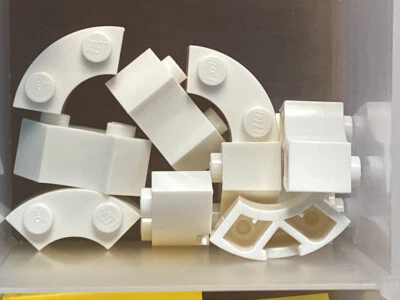 $5.95 • Buy LEGO Parts - White Brick, Round Corner 2 X 2 Macaroni - No 85080 - QTY 10