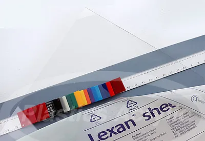 Clear Polycarbonate Lexan Sheet .030  X 12  X 24  • $16.85