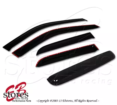 Vent Shade Outside Mount 2mm Window Visor Sunroof 5pc Combo Mazda Mazda6 6 08-09 • $55.43