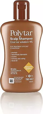 Polytar Scalp Shampoo 150ml Treats Psoriasis Seborrhoeic Dermatitis Eczema • £9.99