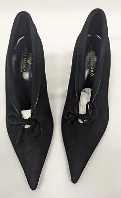 Jaime Mascaro Black Suede Court Shoes EUR 38.5 Made In Spanin • £25