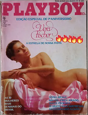 Playboy Magazine Brazil  Brasil Vera Fischer August 1982 #85 • $59.99