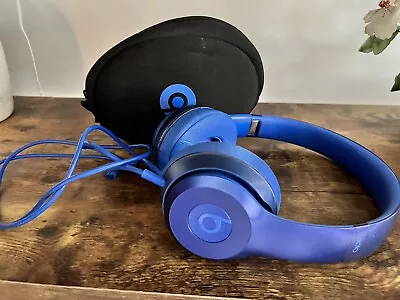 Beats By Dr. Dre Solo Wired On Ear Headphones - Blue • $33