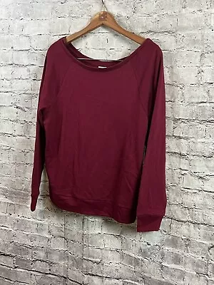 NEW VICTORIA SECRET PINK Women’s 5th & Ocean Classic Swim BURGUNDY SWEATSHIRT XS • $30.61