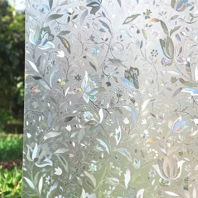 3D Static Decorative Privacy Window Films Glass Sticker Static Cling Adhesive • $29.08