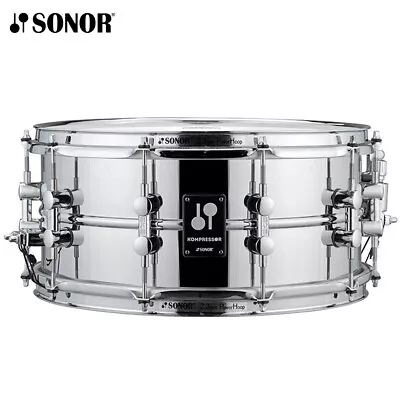Sonor KOMPRESSOR 14  X 6.5  Steel Snare Drum Chrome Plated KS-1465-SDS • $339