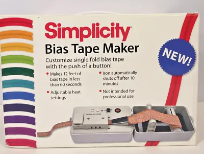 $89.99 • Buy Simplicity Bias Tape Maker Machine #881925 1  Tip. Only Used A Couple Of Times.