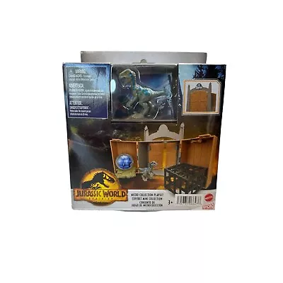 Jurassic World Dominion Micro Collection Playset With Blue 2022 Mattel • $12.50