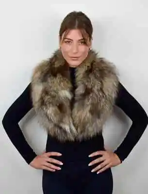 Crystal Fur Fox Collar Real Fur Stole Crystal Fox Collar • $145