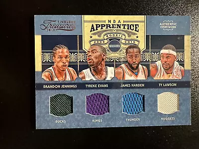 2009-10 Timeless Treasures Quads Rookie James Harden Jennings Evans #d  56/100 • $44.99