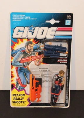 $50 • Buy Vintage 1992 Hasbro GI Joe MERCER V2 MOC - SEALED GIJOE UK FOREIGN ACTION FORCE