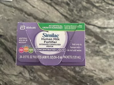 Similac Human Milk Fortifier Protein Concentrate Liquid 24 Packet Box Exp 6/2024 • $52