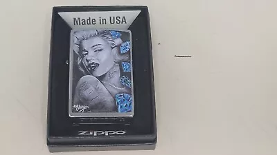 Brand New Zippo Marilyn Monroe Blue Diamonds Lighter - Free Ship • $79.98