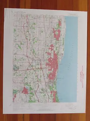 Waukegan Illinois 1965 Original Vintage USGS Topo Map • $39.95