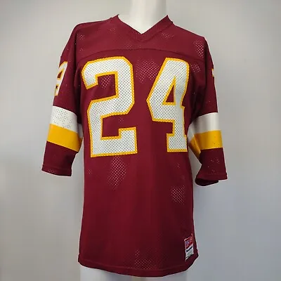 VTG 80’s Washington Redskins Football #24 MacGregor Sand-Knit Mesh Jersey Sz M • $33.97