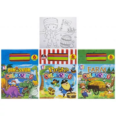 Boys Colouring In Pad - Childrens Activity Numbers Travel Pencils Kids Journey • £2.99