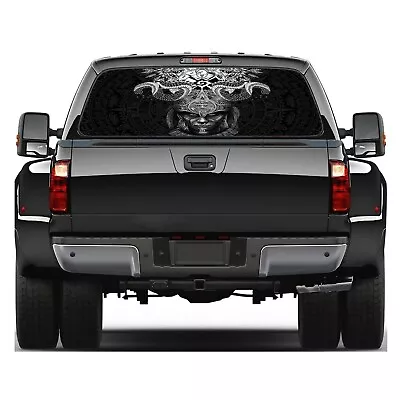 Maya Warrior Mexican Culture Pattern Truck Rear Window Perforated Decal Sticker7 • $49.99