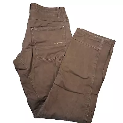 Kuhl Hot Rydr Flannel Lined Pants Brown Biker Hiking Work Mens 34x36* • $39.99