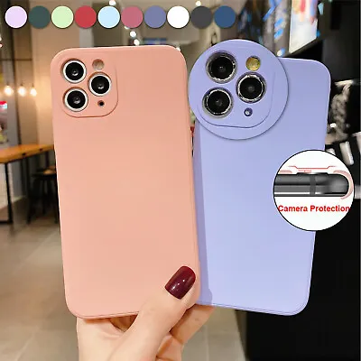 $9.04 • Buy Liquid Silicone Case For IPhone 14 13 12 11 Pro Max XS XR 8 7+ Slim Soft Cover