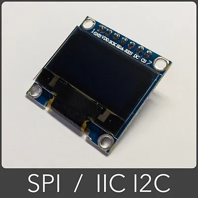 OLED Display Module 0.96  128x64 SPI / IIC I2C SSD1306 - White • £6.29