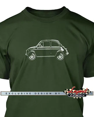 $22.90 • Buy Fiat 500 1957 - 1975 Men T-Shirt - Multiple Colors & Sizes - Italian Classic Car