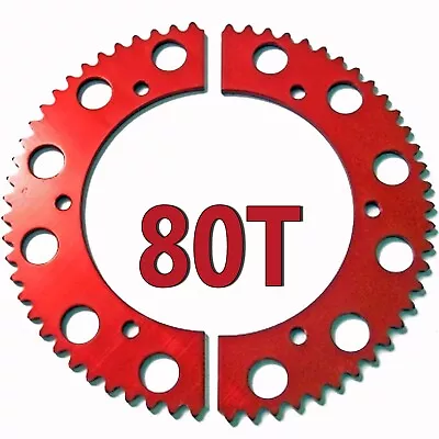 80T (tooth) #35 Chain Split Sprocket Racing Go-Kart Fun Cart Barstool Gear RLV • $25.96