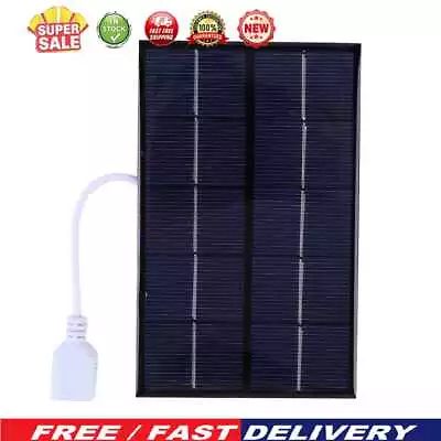 USB Solar Panel Outdoor 5W 5V Portable Polysilicon + Epoxy Travel Solar Charger • £5.66