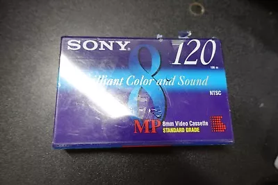 Sony 8 120 MP 8mm Video Cassette Standard Grade (NTSC) NEW P6-120MP • $5