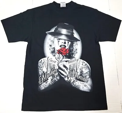 Marilyn Monroe T-shirt Urban Streetwear Tattoo Art Tee Men's Black New • $23.95