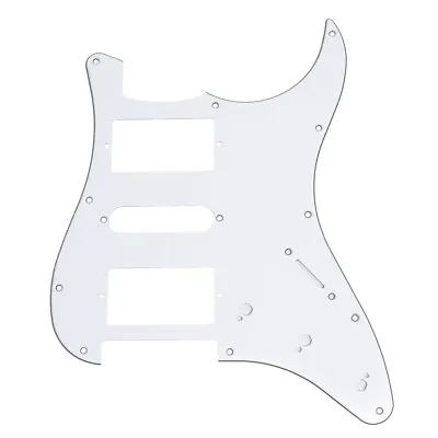 Electric Guitar Pickguard For Fender Stratocaster Strat Parts HSH 3 Ply White • $17.59